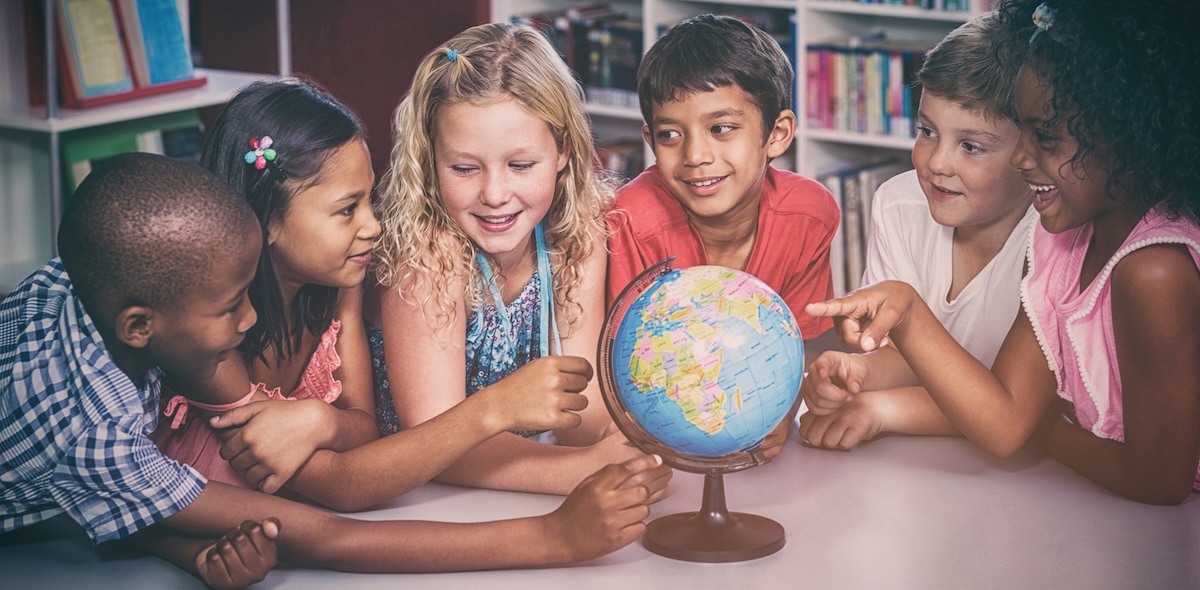 Worldschooling family spending time outdoors in nature