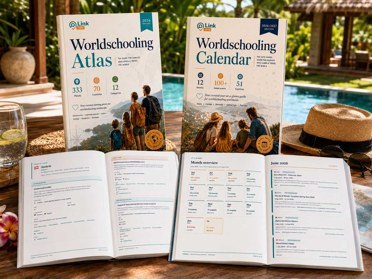 Worldschooling Atlas and Calendar bundle mockup