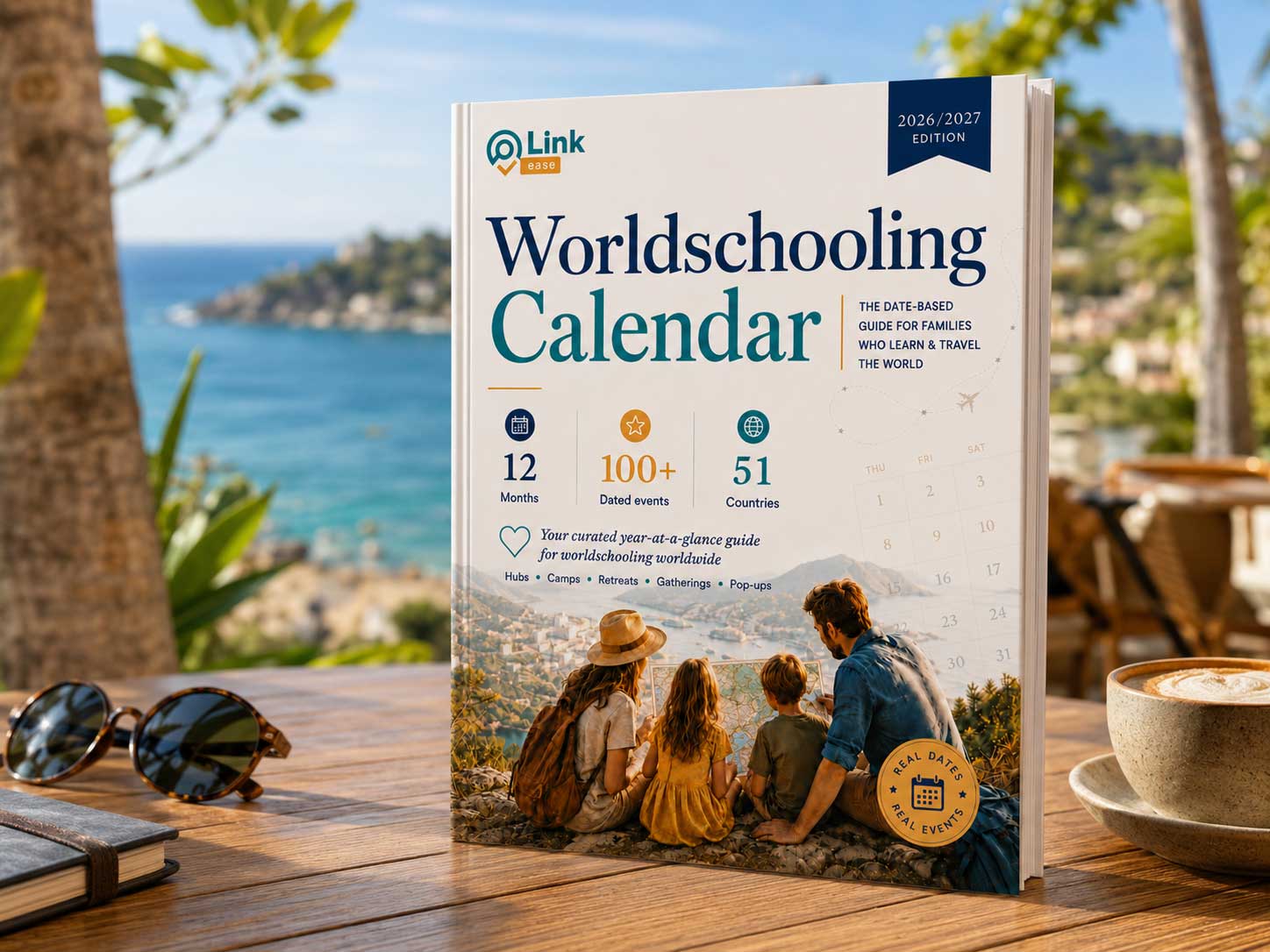 Worldschooling Calendar 2026 2027 mockup